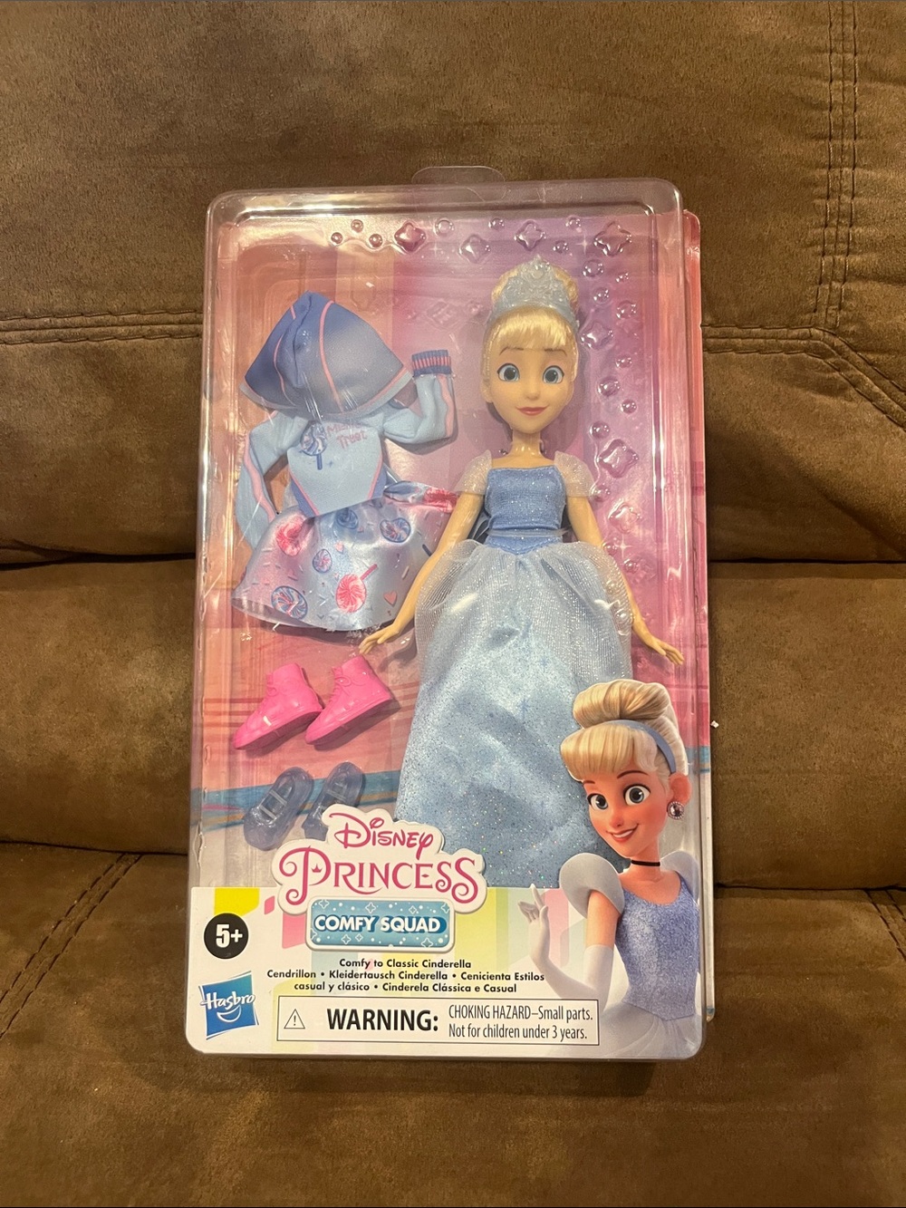 Hasbro Cinderella Doll in Light Blue Gown with Pink Shoes